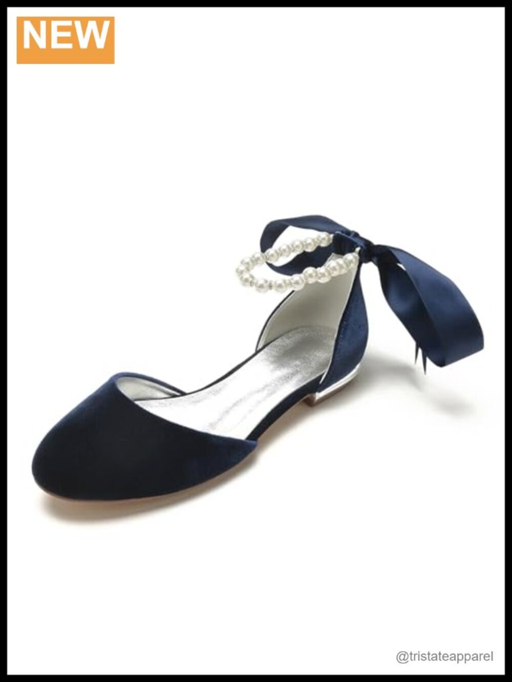 Velvet Ankle Strap Low Heel Pumps with Pearls Wedding Comfort Dress Shoes